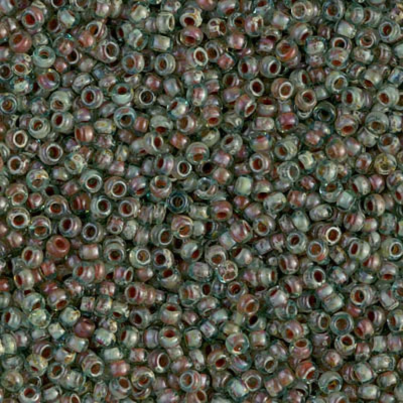 Miyuki Seed Beads 8/0 Picasso Transparent Olivine, 4506-NEW!!! £2.8