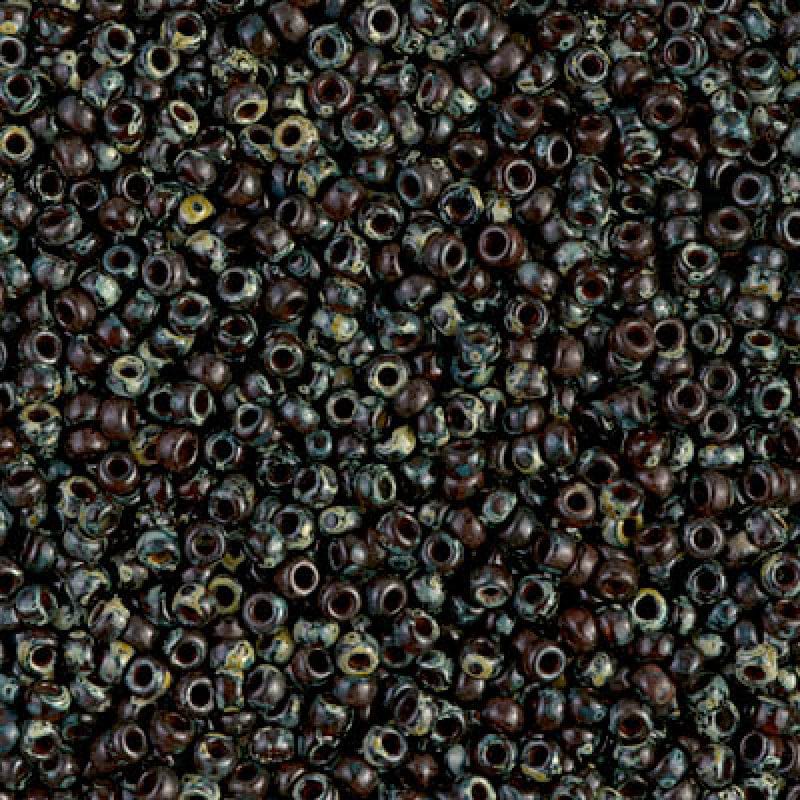 Miyuki Seed Beads 6/0  Picasso Transparent Red Brown, 4503 £3.2