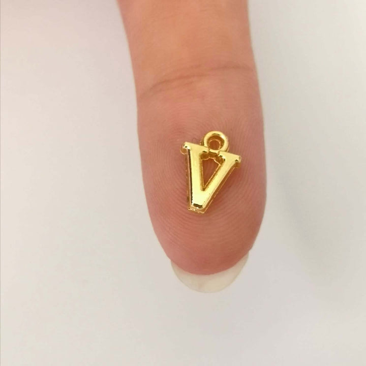 24Kt Gold Plated Brass Initial Charms