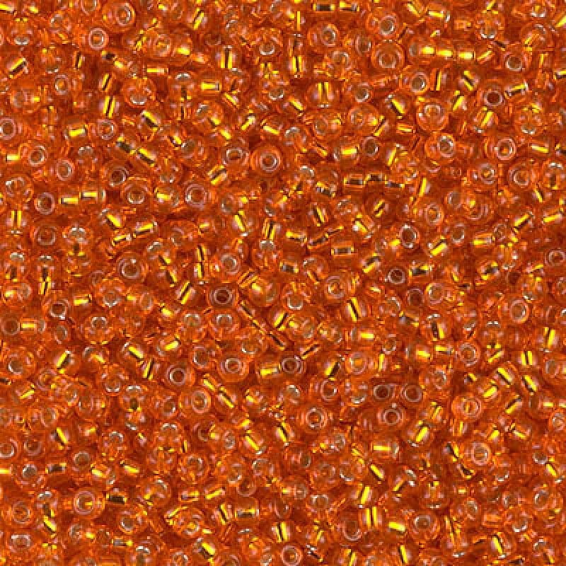 Miyuki Seed Beads 11/0 Silver Lined Orange, 0008-NEW!!!