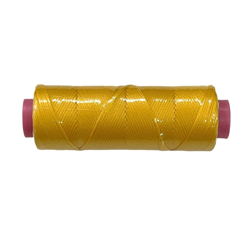 Gelb-1 mm Baumwollkordel, Makrameekordel, Shamballa, Armbandkordel, 100-Meter-Rolle