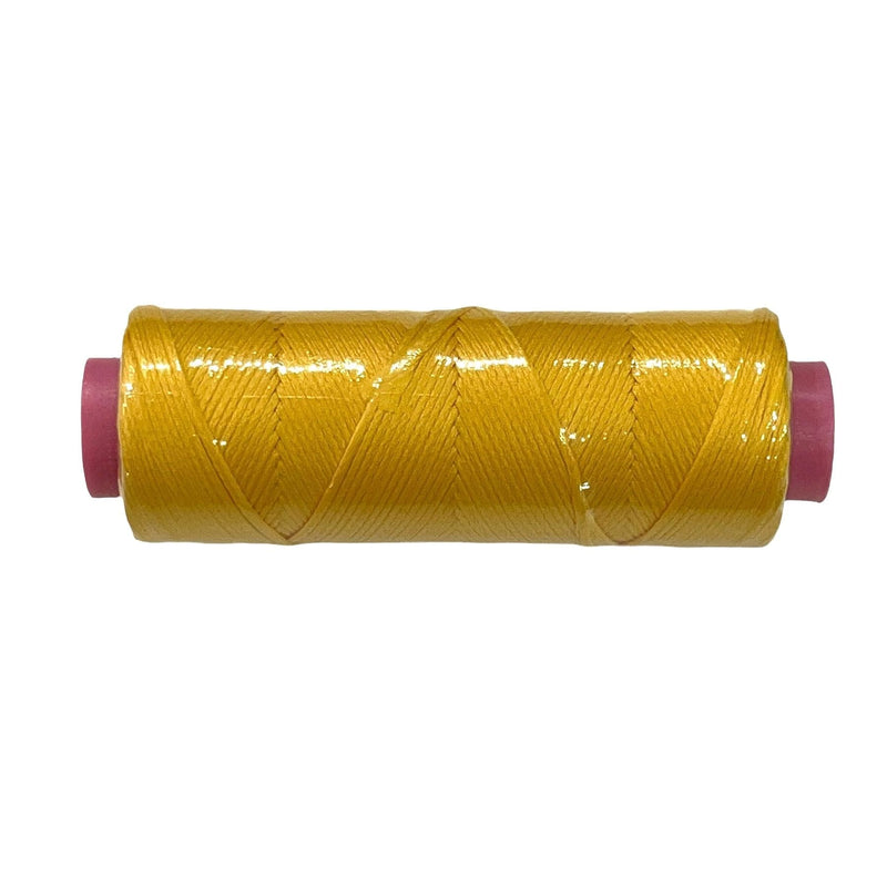 Gelb-1 mm Baumwollkordel, Makrameekordel, Shamballa, Armbandkordel, 100-Meter-Rolle
